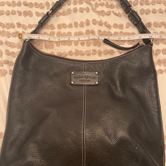 Kate Spade Black Pebbled Leather Shoulder Bag Purse Single Strap - Picture 8 of 8